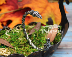 Odin's Ravens Viking Bracelet | Norse Torc | Viking Arm Ring | Odin Oath Ring | Viking Bangle | Nordic Cuff | Norse Jewelry | Viking Jewelry