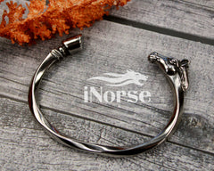 Odin Warhorse Viking Bracelet | Norse Jewelry | Viking Armring | Norse Bracelet | Sleipnir Torc | Ragnar Bangle | Torque | Viking Jewelry