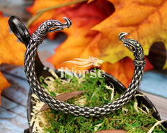 Ragnar Viking Bracelet | Norse Dragon Torque | Norse Jewelry | Athelstan | Odin Oath Ring | Viking Armring | Nordic Wristband | Viking Jewelry