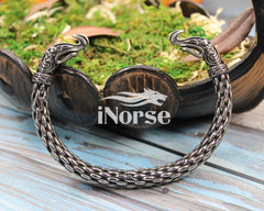 Ragnar Viking Bracelet | Norse Dragon Torque | Norse Jewelry | Athelstan | Odin Oath Ring | Viking Armring | Nordic Wristband | Viking Jewelry