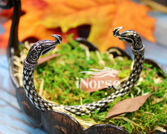 Ragnar Viking Bracelet | Norse Dragon Torque | Norse Jewelry | Athelstan | Odin Oath Ring | Viking Armring | Nordic Wristband | Viking Jewelry