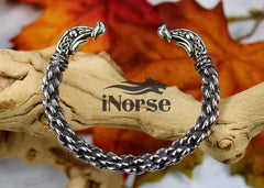 Dragons Viking Bracelet | Ragnar Armring | Norse Torque | Athelstan | Odin Oath Ring | Viking Arm Ring | Nordic Wristband | Viking Jewelry