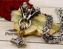 Thor's Goats -  Mjolnir - Viking Necklace | Norse Jewelry | Thor Necklace | Viking Pendant | Norse Jewelry | Nordic  Amulet | Viking Jewelry