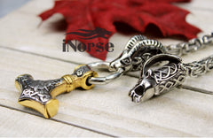 Thor's Goats -  Mjolnir - Viking Necklace | Norse Jewelry | Thor Necklace | Viking Pendant | Norse Jewelry | Nordic  Amulet | Viking Jewelry