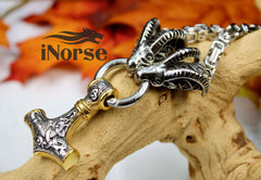 Thor's Goats -  Mjolnir - Viking Necklace | Norse Jewelry | Thor Necklace | Viking Pendant | Norse Jewelry | Nordic  Amulet | Viking Jewelry