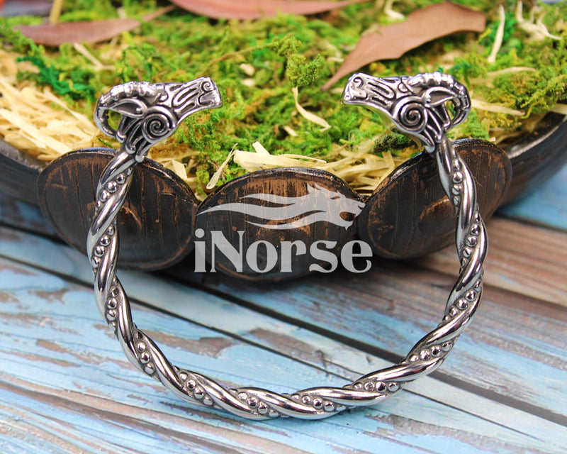 Thor's Goats Viking Bracelet | Norse Jewelry | Thor Armring | Viking Bangle | Norse Torque | Viking Arm Ring | Norse Torc | Viking Jewelry