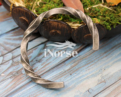 Viking Bangle Bracelet | Norse Torc | Viking Armring | Nordic Wristband | Norse Jewelry | Viking Arm Ring | Gothic Armband | Viking Jewelry