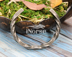 Viking Bangle Bracelet | Norse Torc | Viking Armring | Nordic Wristband | Norse Jewelry | Viking Arm Ring | Gothic Armband | Viking Jewelry