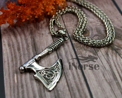 Battle Axe Viking Necklace | Norse Jewelry | Viking Pendant | Norse Necklace | Nordic Ax Amulet | Norse Warrior Pendant | Viking Jewelry