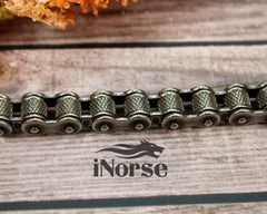 Odin's Wolves Viking Bracelet | Norse Jewelry | Viking Wristband |  Fenrir Armband | Viking Bangle | Norse Arm Ring | Goth | Viking Jewelry