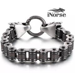 Odin's Wolves Viking Bracelet | Norse Jewelry | Viking Wristband |  Fenrir Armband | Viking Bangle | Norse Arm Ring | Goth | Viking Jewelry